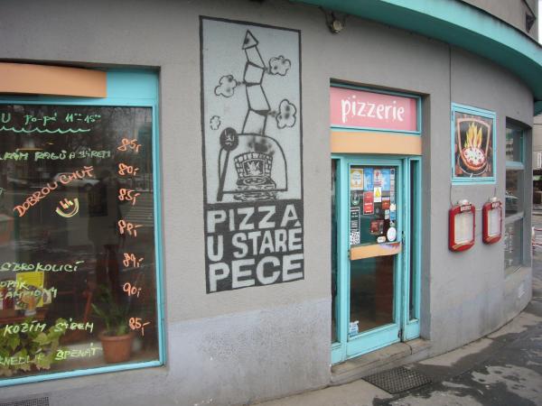 Vchod do Pizza U staré pece