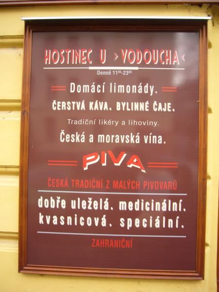 Cedule Hostinece U Vodoucha