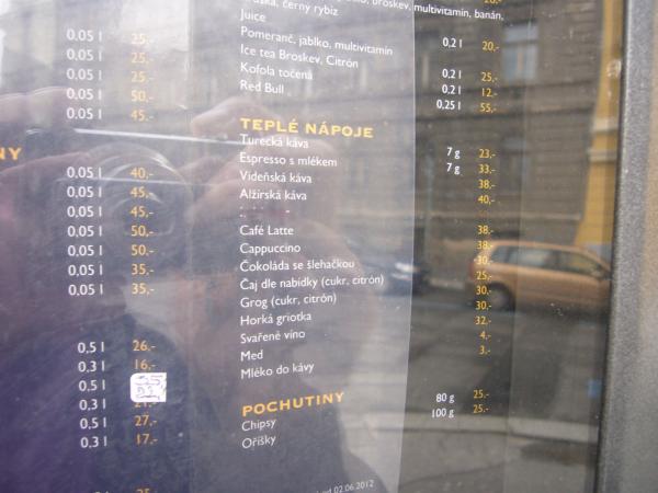 Kávové nápoje v Restauraci na Kozačce