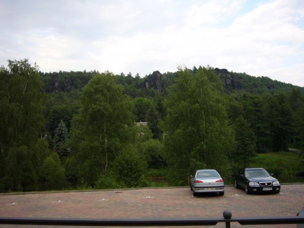 Výhled před Hotelem Ostrov