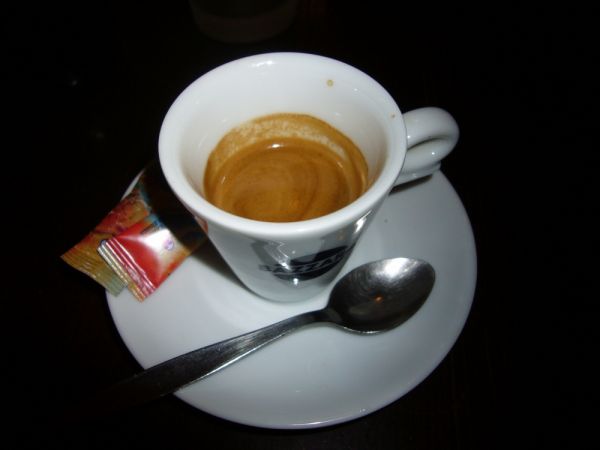 Bazzara espresso v kavárně Malá ryba