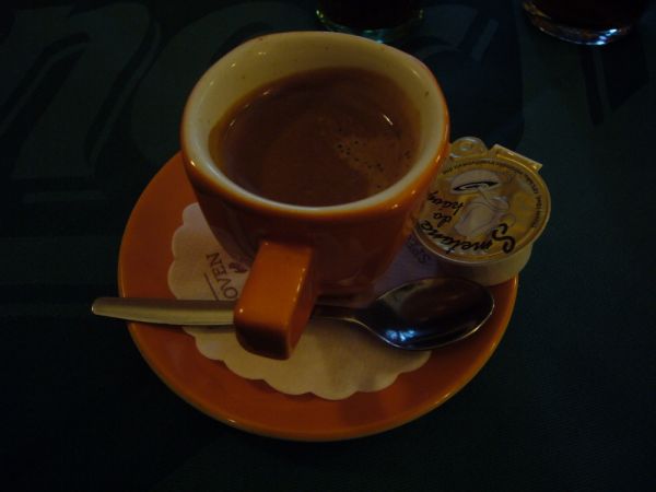 espresso značky J.J.Darboven v Pizzeria P and P