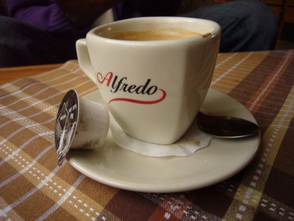 Espresso Dallmayr v Hotelu Paulíny