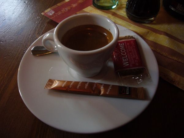 Espresso Piazza d'Oro v Restaraci Chapadlo