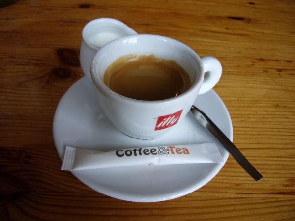 Espresso Illy v Ristorante Tramtárie