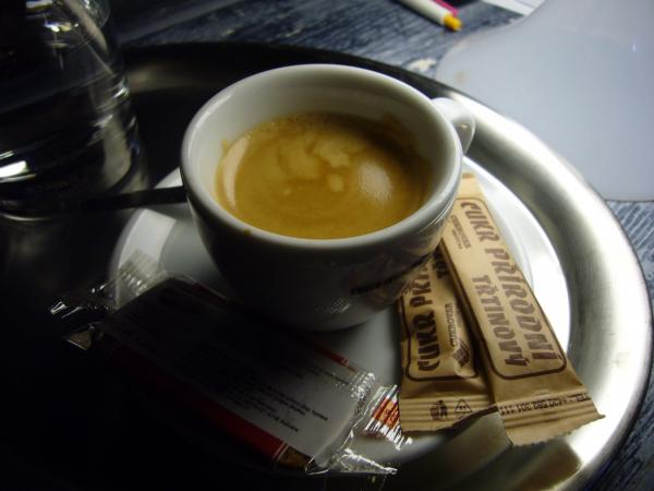Espresso Mamacoffee v kavárně Divoké Matky