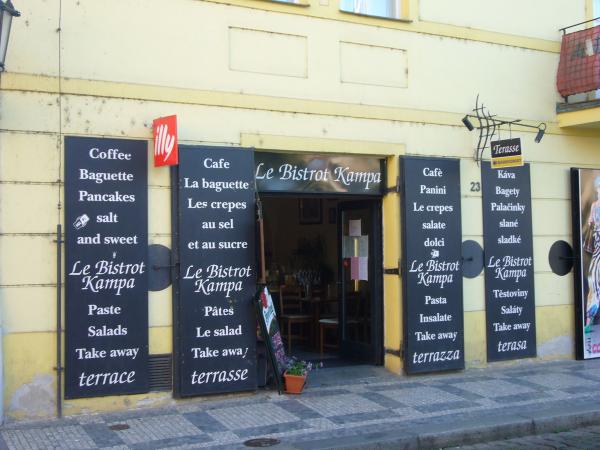 Vstup do Le Bistrot Kampa
