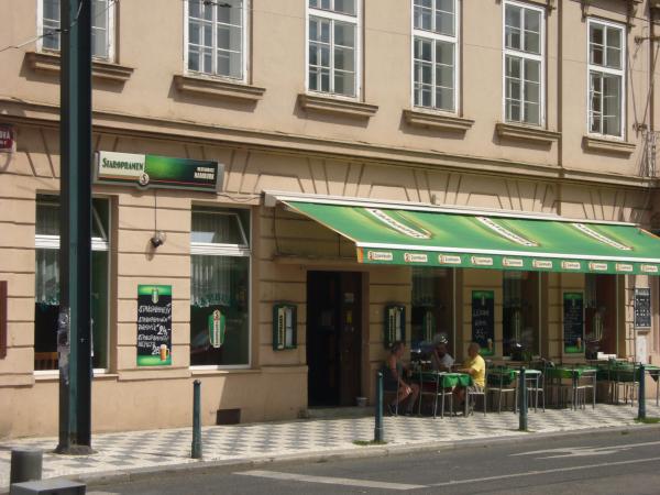Vchod a Zahrádka Restaurace Hamburg