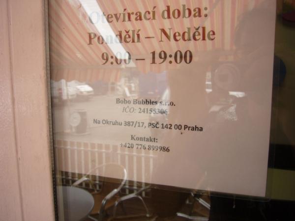 Otvírací doba v Bobo Bubble caffee and tea