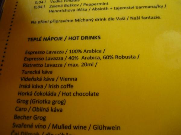 Výběr kávy v Hostineci u Pytláka Hennricha
