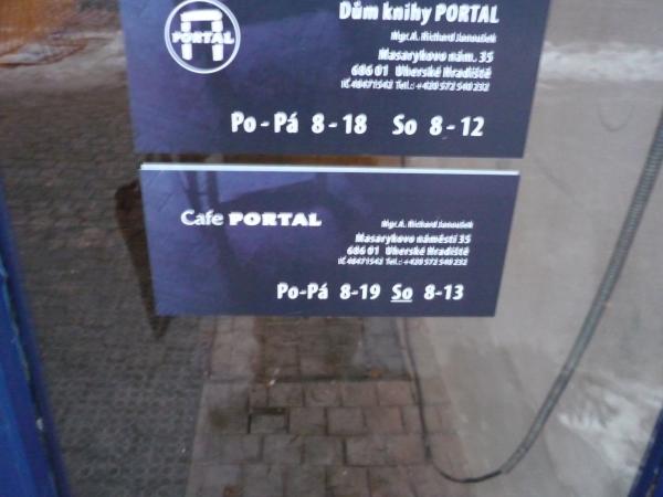 Otvírací doba Cafe Portal