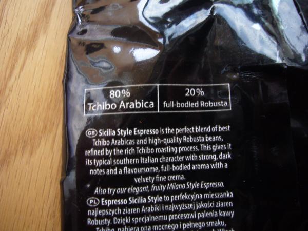 Tchibo - Espresso Sicilia Style intense roast grani 500g