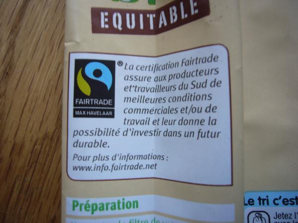 U bio - Equitable Café pur arabica Pérou moulu 250g