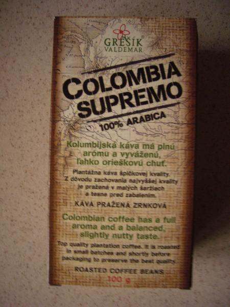 Geršík - Columbia Supremo zrnková 100g