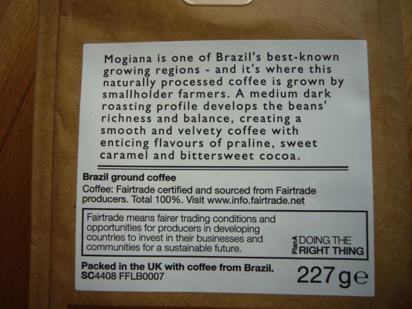 Marks and Spencer - Brazil 4 ground 227g - en text