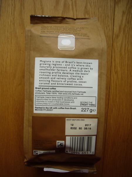 Marks and Spencer - Brazil 4 ground 227g - back