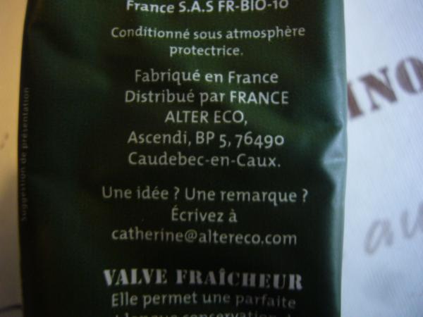 Alter Eco - Pur arabica Ethoipie moulu 250g - výrobce