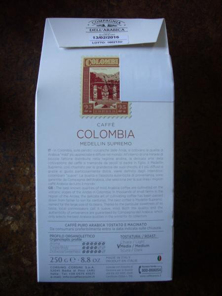Compagnia dell Arabica - Colombia Medellin supremo - back
