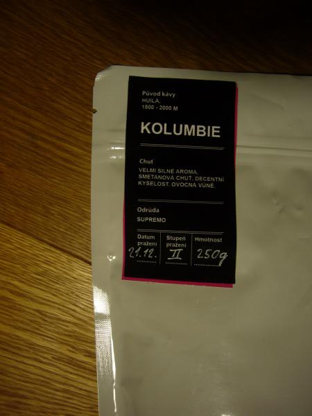 Kafe King - Kolumbie zrno 250g - text