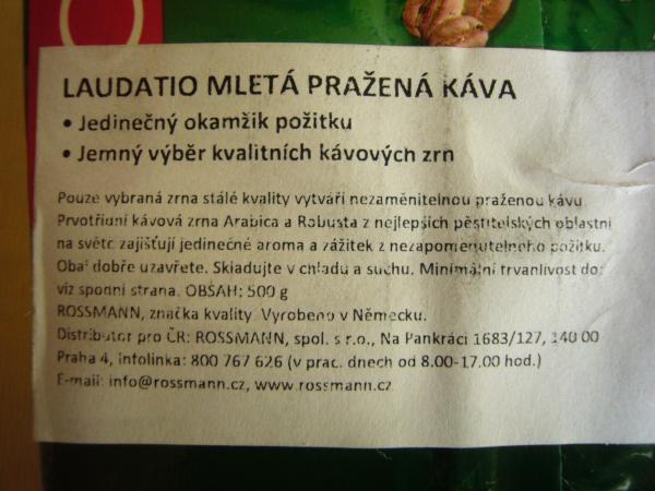 Laudatio - Classic gemahlen 500g - cz text