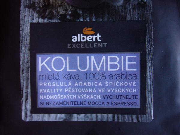 Albert Excellent - Kolumbia - etiketa