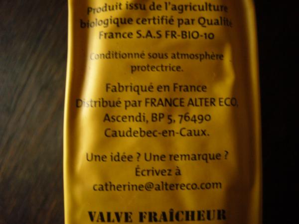 Alter Eco - Pur arabica Mexique moulu 250g - výrobce