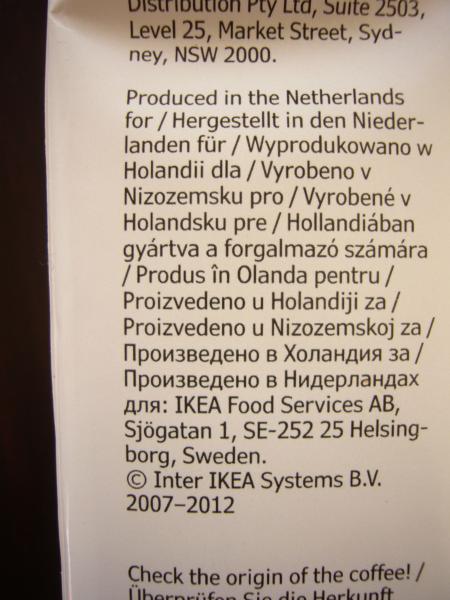 Ikea - Brybbkaffee Mörkrost 250g - produced